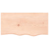 Pöytälevy 80x40x(2-4) cm käsittelemätön täystammi