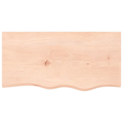 Pöytälevy 80x40x(2-4) cm käsittelemätön täystammi