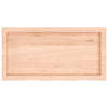 Pöytälevy 80x40x(2-4) cm käsittelemätön täystammi
