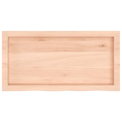 Pöytälevy 80x40x(2-4) cm käsittelemätön täystammi