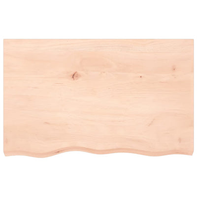 Pöytälevy 80x50x(2-6) cm käsittelemätön täystammi