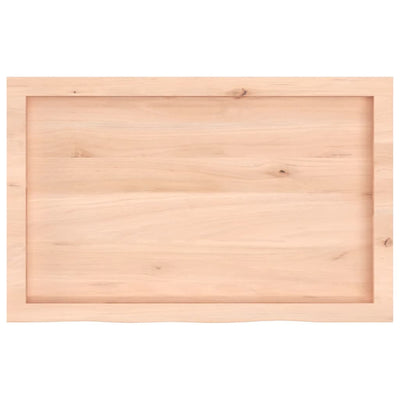 Pöytälevy 80x50x(2-6) cm käsittelemätön täystammi