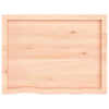 Pöytälevy 80x60x(2-4) cm käsittelemätön täystammi