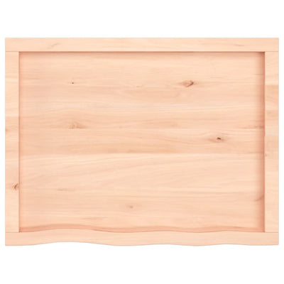 Pöytälevy 80x60x(2-6) cm käsittelemätön täystammi