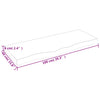 Pöytälevy 100x40x(2-6) cm käsittelemätön täystammi