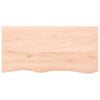 Pöytälevy 100x50x(2-6) cm käsittelemätön täystammi