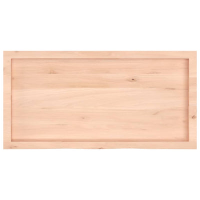 Pöytälevy 100x50x(2-6) cm käsittelemätön täystammi
