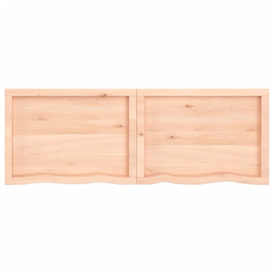 Pöytälevy 140x50x(2-6) cm käsittelemätön täystammi