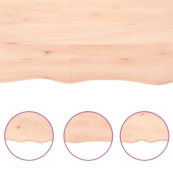 Pöytälevy 160x40x(2-6) cm käsittelemätön täystammi