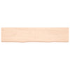 Pöytälevy 180x40x(2-6) cm käsittelemätön täystammi