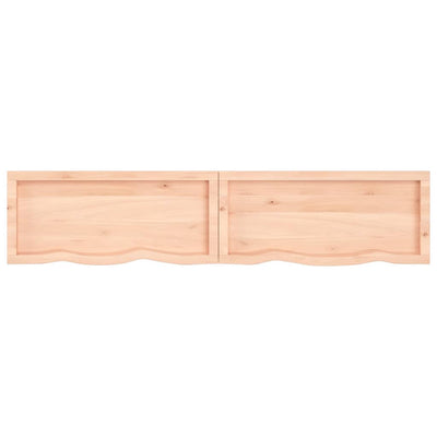 Pöytälevy 180x40x(2-6) cm käsittelemätön täystammi