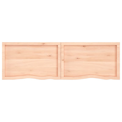 Pöytälevy 180x50x(2-4) cm käsittelemätön täystammi
