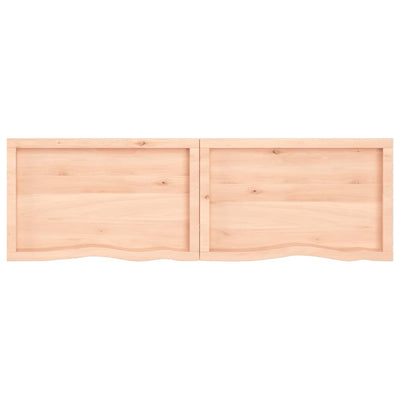 Pöytälevy 180x50x(2-6) cm käsittelemätön täystammi