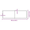 Pöytälevy 180x60x(2-6) cm käsittelemätön täystammi