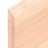 Pöytälevy 220x40x(2-4) cm käsittelemätön täystammi