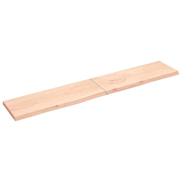 Pöytälevy 220x40x(2-4) cm käsittelemätön täystammi