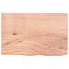 Pöytälevy vaaleanruskea 60x40x(2-6) cm käsitelty täystammi