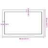 Pöytälevy vaaleanruskea 80x50x(2-6) cm käsitelty täystammi