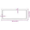 Pöytälevy vaaleanruskea 100x40x(2-4) cm käsitelty täystammi