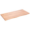 Pöytälevy vaaleanruskea 100x50x2 cm käsitelty täystammi