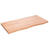 Pöytälevy vaaleanruskea 100x50x(2-4) cm käsitelty täystammi