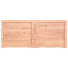 Pöytälevy vaaleanruskea 120x50x(2-4) cm käsitelty täystammi