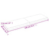 Pöytälevy vaaleanruskea 140x40x(2-4) cm käsitelty täystammi