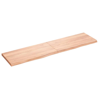 Pöytälevy vaaleanruskea 160x40x(2-4) cm käsitelty täystammi