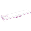 Pöytälevy vaaleanruskea 180x40x(2-4) cm käsitelty täystammi