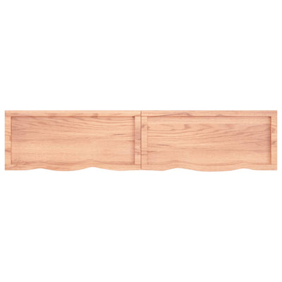 Pöytälevy vaaleanruskea 180x40x(2-4) cm käsitelty täystammi