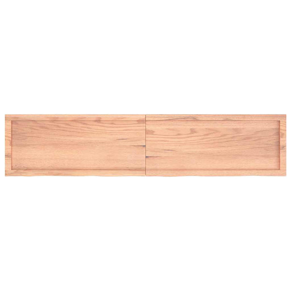 Pöytälevy vaaleanruskea 180x40x(2-6) cm käsitelty täystammi