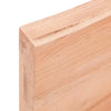 Pöytälevy vaaleanruskea 180x40x(2-6) cm käsitelty täystammi