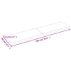 Pöytälevy vaaleanruskea 180x40x(2-6) cm käsitelty täystammi