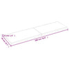 Pöytälevy vaaleanruskea 180x50x(2-4) cm käsitelty täystammi