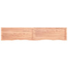 Pöytälevy vaaleanruskea 200x40x(2-4) cm käsitelty täystammi