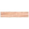 Pöytälevy vaaleanruskea 200x40x(2-6) cm käsitelty täystammi
