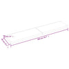 Pöytälevy vaaleanruskea 200x40x(2-6) cm käsitelty täystammi