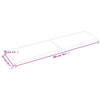 Pöytälevy vaaleanruskea 200x50x(2-4) cm käsitelty täystammi