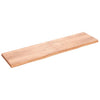 Pöytälevy vaaleanruskea 200x50x(2-6) cm käsitelty täystammi