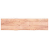 Pöytälevy vaaleanruskea 200x50x(2-6) cm käsitelty täystammi