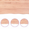 Pöytälevy vaaleanruskea 200x50x(2-6) cm käsitelty täystammi