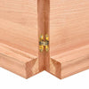 Pöytälevy vaaleanruskea 200x50x(2-6) cm käsitelty täystammi