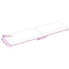 Pöytälevy vaaleanruskea 200x50x(2-6) cm käsitelty täystammi