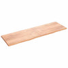 Pöytälevy vaaleanruskea 200x60x(2-4) cm käsitelty täystammi