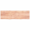 Pöytälevy vaaleanruskea 200x60x(2-4) cm käsitelty täystammi