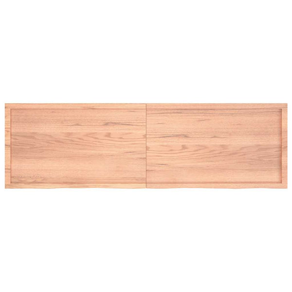 Pöytälevy vaaleanruskea 200x60x(2-4) cm käsitelty täystammi