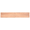 Pöytälevy vaaleanruskea 220x40x(2-4) cm käsitelty täystammi