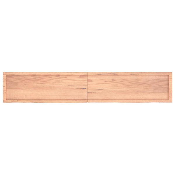 Pöytälevy vaaleanruskea 220x40x(2-4) cm käsitelty täystammi