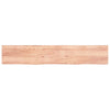 Pöytälevy vaaleanruskea 220x40x(2-4) cm käsitelty täystammi