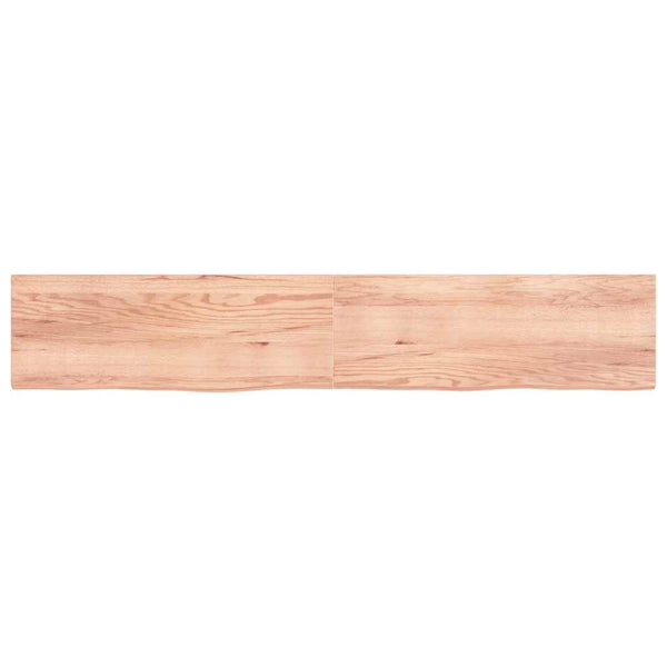 Pöytälevy vaaleanruskea 220x40x(2-4) cm käsitelty täystammi